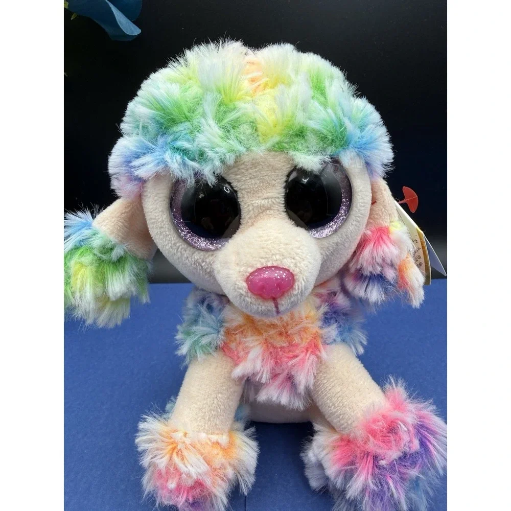Ty Beanie Boos Rainbow‎ Poodle Dog 6